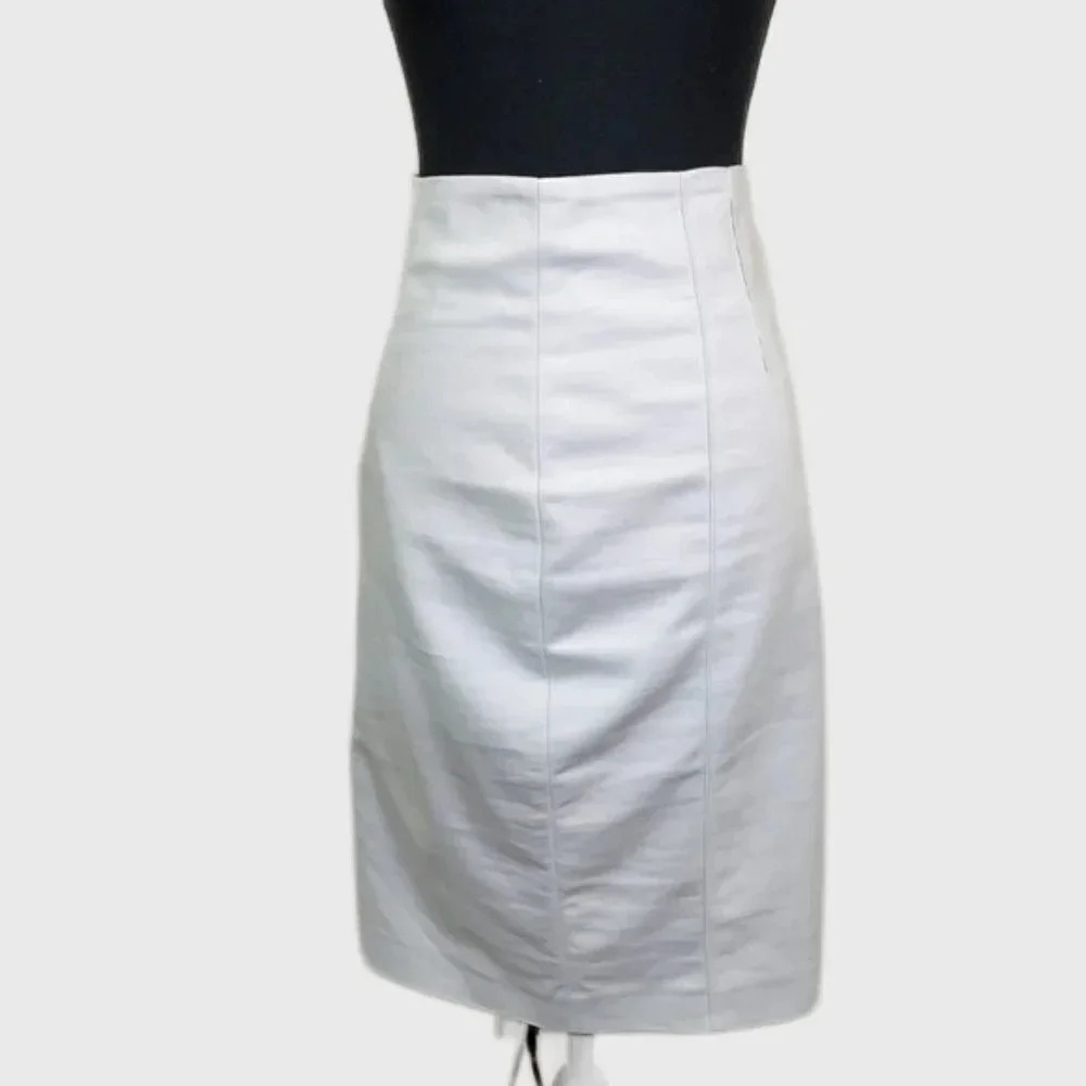 IRIS SETLAKWE | LIGHT GRAY PENCIL SKIRT